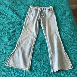 Pacsun super high rise bootcut light wash